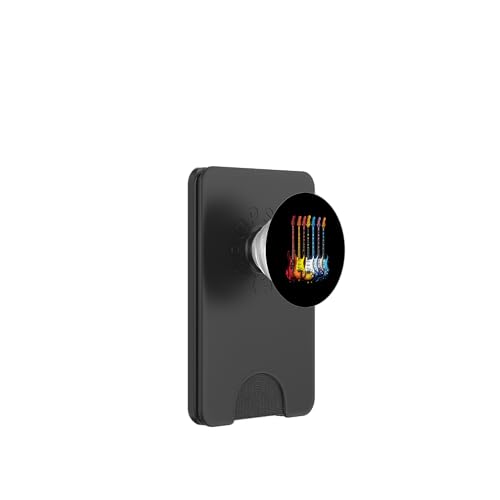 Bunte Gitarre PopSockets PopWallet für MagSafe Bunte Gitarre PopSockets PopWallet für MagSafe von Buntes Gitarrendesign