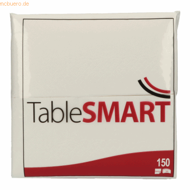Bunzl Serviette TableSMART 486012 33x33cm 3-lagig 1/8 Falz weiß 150 St Bunzl Serviette TableSMART 486012 33x33cm 3-lagig 1/8 Falz weiß 150 St von Bunzl