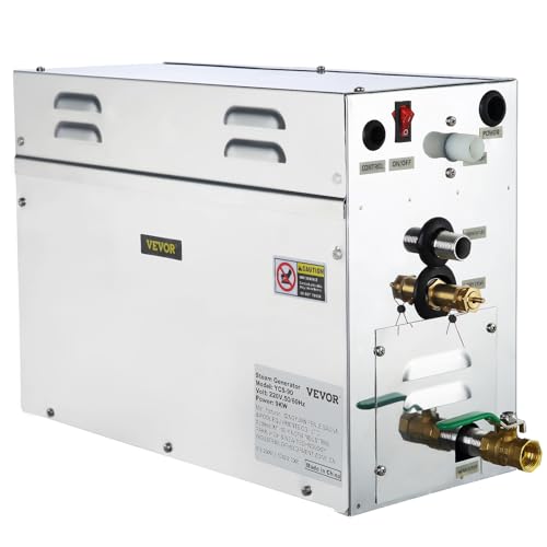 BuoQua 9KW Dampfgenerator Dusche Dampferzeuger Sauna Für Dampfbad Dampfdusche Und Dampfbäder Private Und Gewerbliche Dampfgerät Schwarz von BuoQua