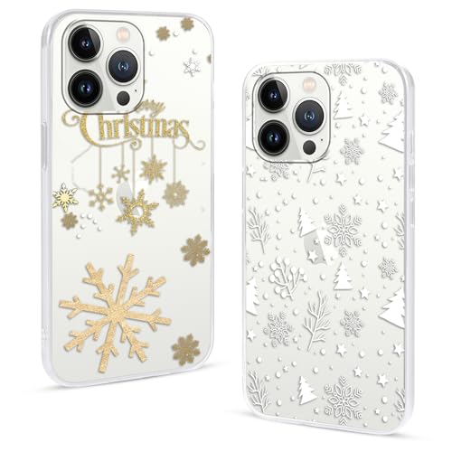 Buoluoioir 2 Stück Handyhülle für iPhone 13 Pro Durchsichtig Hülle Weihnachten, Christmas Case mit Schneeflocke Aesthetic Muster Weihnachts, Mädchen Dünn Weich Transparent TPU Schutzhülle Buoluoioir 2 Stück Handyhülle für iPhone 13 Pro Durchsichtig Hülle Weihnachten, Christmas Case mit Schneeflocke Aesthetic Muster Weihnachts, Mädchen Dünn Weich Transparent TPU Schutzhülle von Buoluoioir