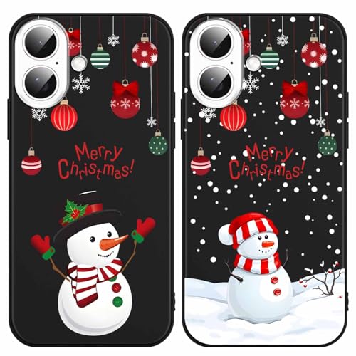 Buoluoioir 2 Stück Handyhülle für iPhone 16 Plus Hülle Weihnachten, Christmas Case mit Schneemann Aesthetic Muster für Weihnachts Mädchen Girls, Ultra Dünn Weich Silikon Schutzhülle Buoluoioir 2 Stück Handyhülle für iPhone 16 Plus Hülle Weihnachten, Christmas Case mit Schneemann Aesthetic Muster für Weihnachts Mädchen Girls, Ultra Dünn Weich Silikon Schutzhülle von Buoluoioir