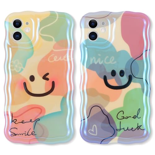 Buoluoioir 2 stück Handyhülle für Apple iPhone 12 6,1", lächelndes Gesicht Hülle lustiges Funny Hülle Süßes Bemaltes Muster Aesthetic Design Schutzhülle Slim Stoßfest Kratzfest Case,1 Buoluoioir 2 stück Handyhülle für Apple iPhone 12 6,1", lächelndes Gesicht Hülle lustiges Funny Hülle Süßes Bemaltes Muster Aesthetic Design Schutzhülle Slim Stoßfest Kratzfest Case,1 von Buoluoioir