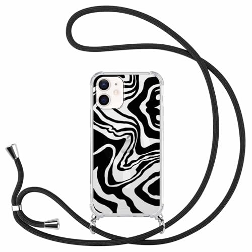 Buoluoioir Handykette Hülle mit Band für Apple iPhone 12 6,1" Handyhülle,Streifen Mädchen Aesthetic Design Kette Magnetische Case mit Kordel zum Umhängen Schutzhülle Cover Schnur Buoluoioir Handykette Hülle mit Band für Apple iPhone 12 6,1" Handyhülle,Streifen Mädchen Aesthetic Design Kette Magnetische Case mit Kordel zum Umhängen Schutzhülle Cover Schnur von Buoluoioir