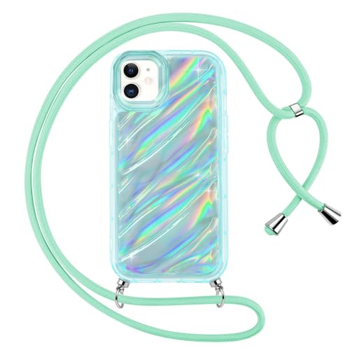 Buoluoioir Handykette für Apple iPhone 11 6.1" Hülle mit Band, Aesthetic Glitzer Wasserwellen Necklace Silikon Stoßfest Handyhülle mit Kordel Umhängenband Schutzhülle mit Kordel Buoluoioir Handykette für Apple iPhone 11 6.1" Hülle mit Band, Aesthetic Glitzer Wasserwellen Necklace Silikon Stoßfest Handyhülle mit Kordel Umhängenband Schutzhülle mit Kordel von Buoluoioir