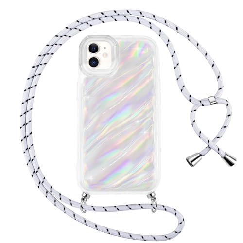 Buoluoioir Handykette für Apple iPhone 11 6.1" Hülle mit Band, Transparentes Glitzer Wasserwellen Necklace Silikon Stoßfest Handyhülle mit Kordel Umhängenband Schutzhülle mit Kordel Buoluoioir Handykette für Apple iPhone 11 6.1" Hülle mit Band, Transparentes Glitzer Wasserwellen Necklace Silikon Stoßfest Handyhülle mit Kordel Umhängenband Schutzhülle mit Kordel von Buoluoioir