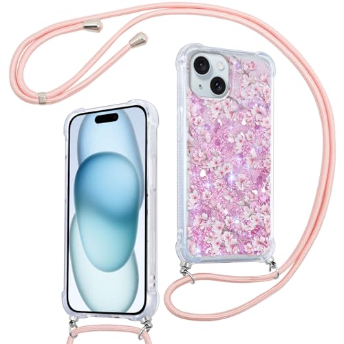 Buoluoioir Handykette für Apple iPhone 13/14 6,1" Hülle mit Band, Paillette Liquide Aesthetic Glitzer Necklace Silikon Stoßfest Handyhülle mit Kordel Umhängenband Schutzhülle mit Kordel, 3 Buoluoioir Handykette für Apple iPhone 13/14 6,1" Hülle mit Band, Paillette Liquide Aesthetic Glitzer Necklace Silikon Stoßfest Handyhülle mit Kordel Umhängenband Schutzhülle mit Kordel, 3 von Buoluoioir