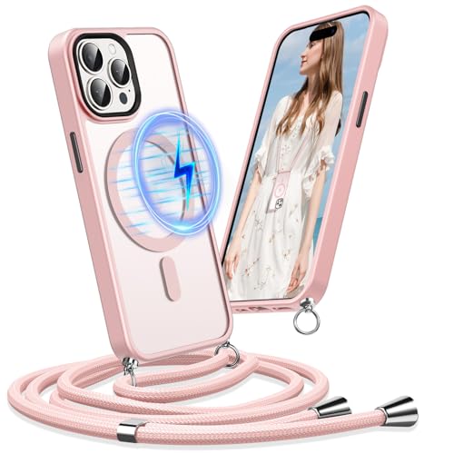 Buoluoioir Handykette für Apple iPhone 15 pro Hülle mit Band, Kompatibel mit MagSafe, Handyhülle Silikon mit Kette Kordel zum Umhängen Kordel TPU Case für Apple iPhone 15 Pro 6.1",Rosa Buoluoioir Handykette für Apple iPhone 15 pro Hülle mit Band, Kompatibel mit MagSafe, Handyhülle Silikon mit Kette Kordel zum Umhängen Kordel TPU Case für Apple iPhone 15 Pro 6.1",Rosa von Buoluoioir