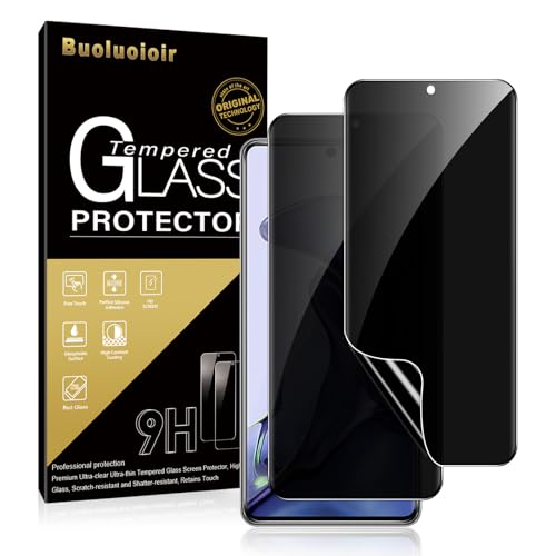 Buoluoioir Sichtschutz Schutzfolie für Xiaomi 11T（5G）,2 Stück Privacy Schutzfolie Anti-Spy TPU Folie Displayschutzfolie für Xiaomi 11T（5G） 6.67" Blasenfrei,Fingerabdruck-ID Unterstützen von Buoluoioir