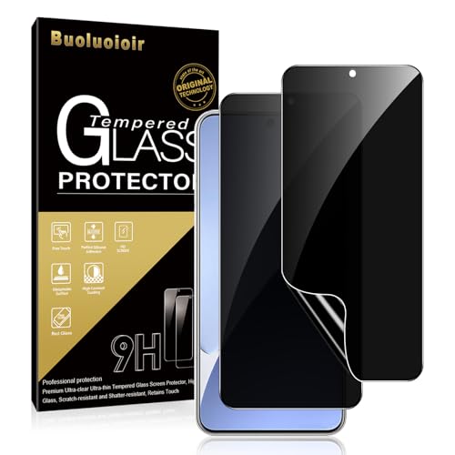 Buoluoioir Sichtschutz Schutzfolie für Xiaomi 15 Pro,2 Stück Privacy Schutzfolie Anti-Spy TPU Folie Displayschutzfolie für Xiaomi 15 Pro 6.73" Blasenfrei,Fingerabdruck-ID Unterstützen von Buoluoioir