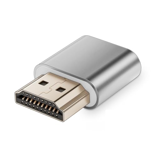 Buqpow -Kompatibler Dummy-Stecker 4K HDR Virtueller Monitor EDID-Emulator Headless Ghost Display Adapter Unterstützt Bis zu 4k@60Hz von Buqpow