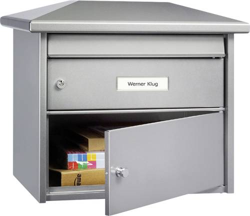Burg Wächter EUROPA ch 732 SI Briefkasten Stahlblech Silber Schlüsselschloss von Burg Wächter