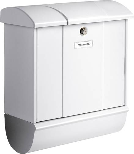 Burg Wächter OLYMP-Set 91600W Briefkasten Stahlblech Weiß von Burg Wächter