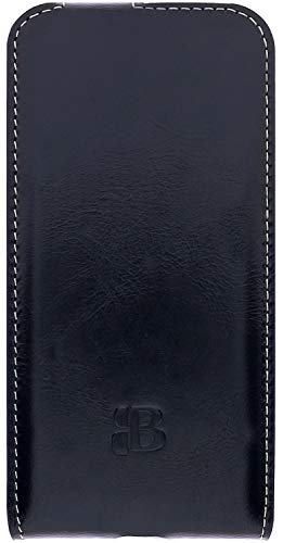 Burkley Flip Case Handyhülle für iPhone 13 Pro - Handytasche aus echtem Rindsleder, 360° Schutz mit Kartenfach - Stilvoll und praktisch von Burkley