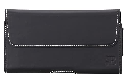 Burkley Gürteltasche für iPhone XR Handyhülle Holster Schutzhülle Gürtel-Schlaufe (Schwarz) von Burkley