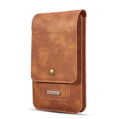 Burlife Kleine Handy-Gürteltasche Braun, Leder-Gürtel-Holster, 6,5 Zoll Damen Herren Handy-Leder-Gürteltasche Flip PhEins Belt Case Geldbörse Sport Travel Carrying Pack with Lockin Burlife Kleine Handy-Gürteltasche Braun, Leder-Gürtel-Holster, 6,5 Zoll Damen Herren Handy-Leder-Gürteltasche Flip PhEins Belt Case Geldbörse Sport Travel Carrying Pack with Lockin von IYVYI