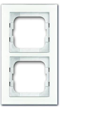 BJ Axcent Rahmen 1722-280 2fach weißglas von Busch-Jaeger Elektro GmbH