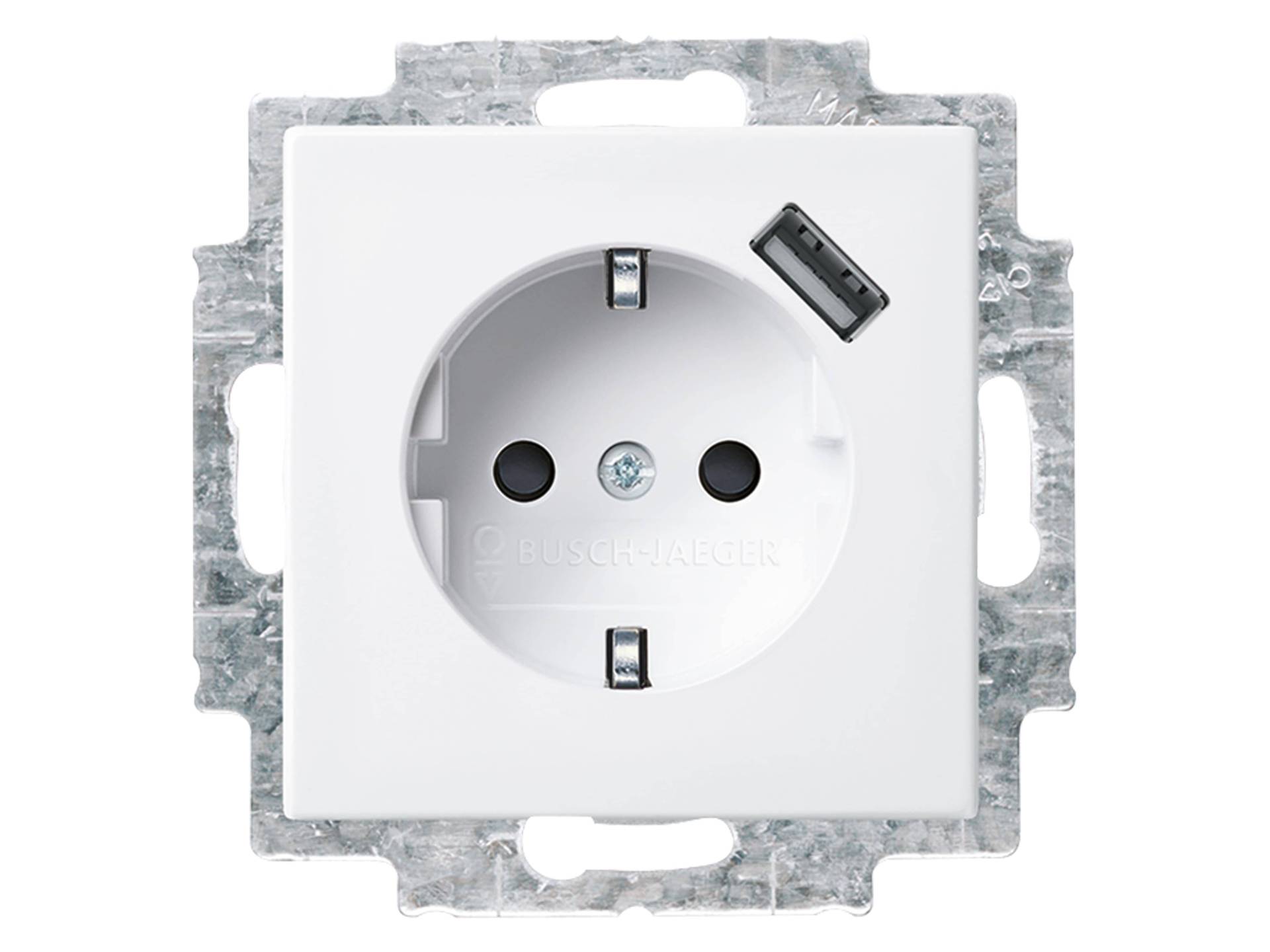BJ Schuko/USB-Steckdose 20 EUCB2USB-914 Busch-Balance SI USB-Ladestation alpinws von Busch-Jaeger Elektro GmbH