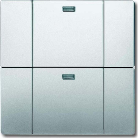 6732-866  - Bedienelement 2-fach edelstahl, 6732-866 von Busch Jaeger