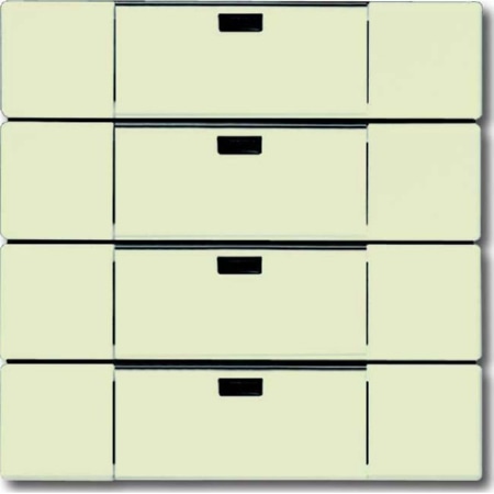 6733-82  - Bedienelement 4-fach savanne/elfenbeinws, 6733-82 von Busch Jaeger