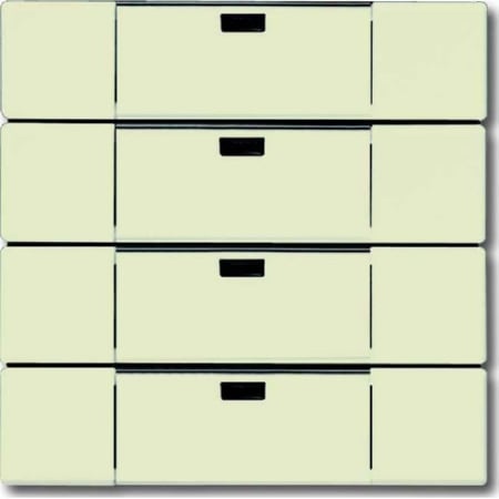6733-82  - Bedienelement 4-fach savanne/elfenbeinws, 6733-82 von Busch Jaeger