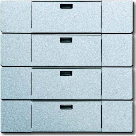 6733-83  - Bedienelement 4-fach alusilber, 6733-83 von Busch Jaeger