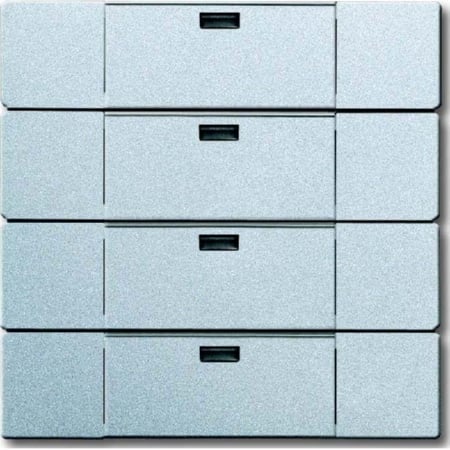 6733-83  - Bedienelement 4-fach alusilber, 6733-83 von Busch Jaeger