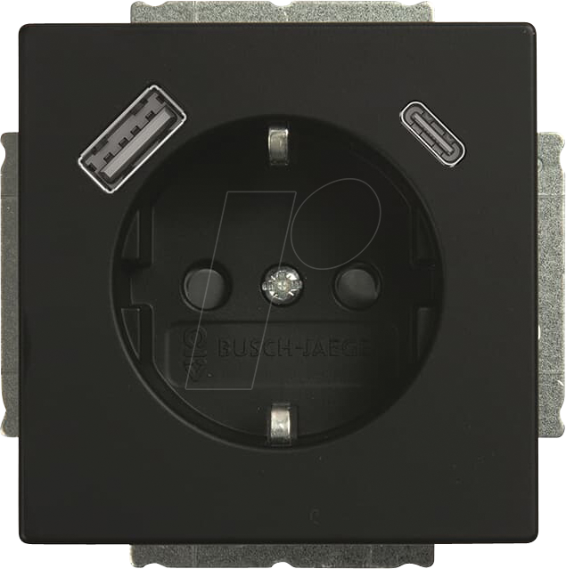 BJ 20EUUSBAC-45M - Schutzkontakt-/USB-A+C Steckdose Safety+ von Busch-Jaeger