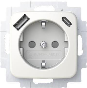 BUSCH JAEGER SCHUKO Steckdose USB-A+C 20 EUCB2USBAC-214 (2CKA002011A6296) von Busch Jaeger