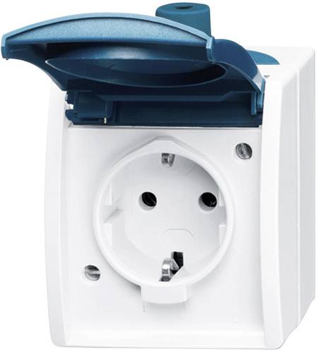 Busch-Jaeger 20 EW-53 Feuchtraum-Schalterprogramm Schutzkontakt-Steckdose Ocean Aufputz Blau, Grün Busch-Jaeger 20 EW-53 Feuchtraum-Schalterprogramm Schutzkontakt-Steckdose Ocean Aufputz Blau, Grün von Busch-Jaeger