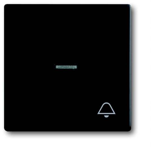 Busch-Jaeger 2fach Abdeckung Symbolwippe  Klingel  Future Linear Tiefschwarz (RAL 9005), Schwarz von Busch-Jaeger