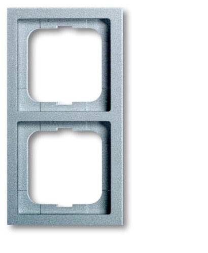 Busch-Jaeger 2fach Rahmen Rahmen Future Linear Weißaluminium (RAL 9006), Aluminium 2CKA001754A4302 von Busch-Jaeger