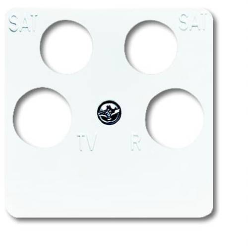 Busch-Jaeger Abdeckung SAT-Steckdose Reinweiß (RAL 9010), Weiß 2CKA001753A8659 von Busch-Jaeger