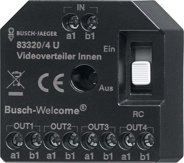 Busch-Jaeger Aktiv Videoverteiler 83320/4 U 2CKA008300A0508 Busch-Jaeger Aktiv Videoverteiler 83320/4 U 2CKA008300A0508 von Busch-Jaeger