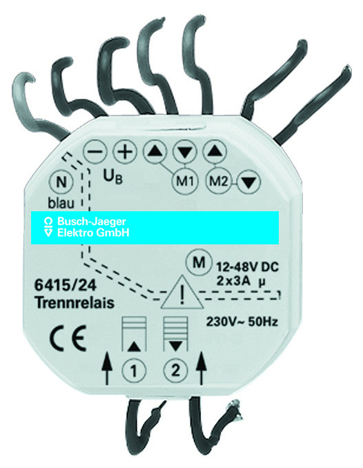 Busch-Jaeger Busch-Jalousiecontrol® II Trennrelais Gleichstromantriebe 6415/24 von Busch-Jaeger