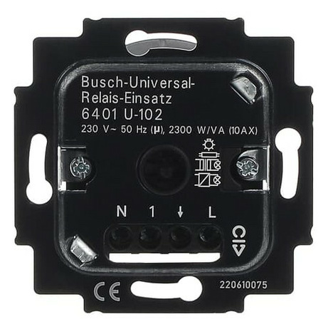 Busch-Jaeger Busch-Universal-Relais-Einsatz 6401 U-102 Busch-Jaeger Busch-Universal-Relais-Einsatz 6401 U-102 von Busch-Jaeger