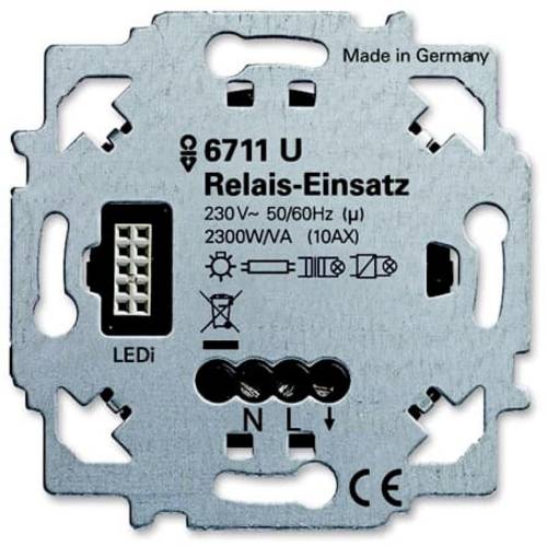 Busch-Jaeger Einsatz Relais-Schalt-Einsatz Schwarz, Matt 2CKA006710A0002 von Busch-Jaeger