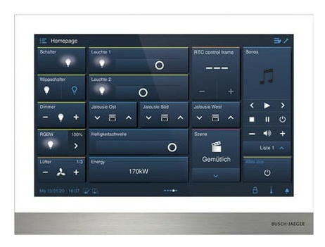 Busch-Jaeger H8237-4W-03 IP touch 10 LAN/WLAN weiss von Busch-Jaeger