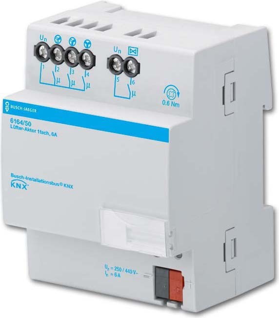 Busch-Jaeger KNX REG-Lüfter-Aktor 6164/50 2CKA006151A0241 Busch-Jaeger KNX REG-Lüfter-Aktor 6164/50 2CKA006151A0241 von Busch-Jaeger