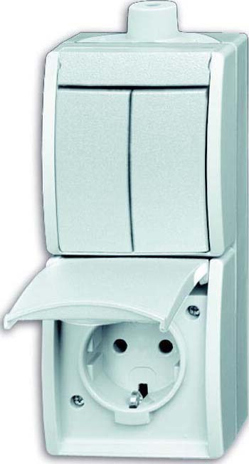 Busch-Jaeger Kombination SCHUKO 2601/5/20EW-54-503 2CKA001684A0328 von Busch-Jaeger