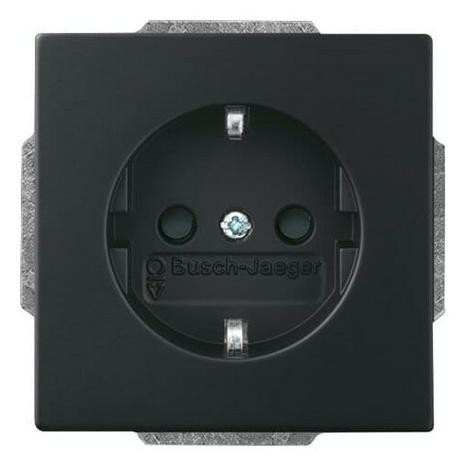 Busch-Jaeger SCHUKO® Steckdosen-Einsatz steplight® 20 EUCBLI-885, schwarz von Busch-Jaeger