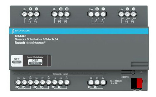 Busch-Jaeger Sensor/Schaltaktor 8/8-fach 6251/8.8 von Busch-Jaeger