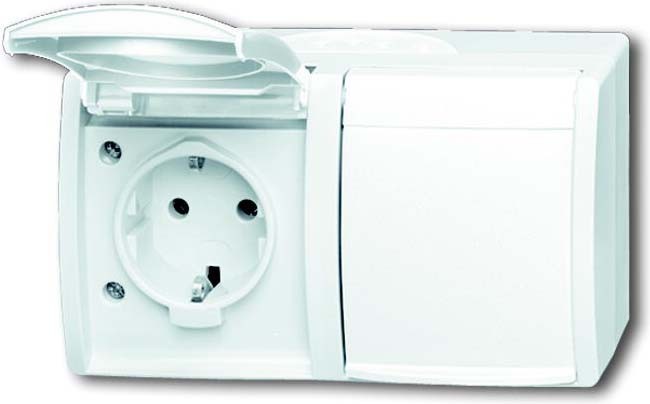 Busch-Jaeger Steckdose 20/2 EBW-54 2CKA002084A0723 von Busch-Jaeger