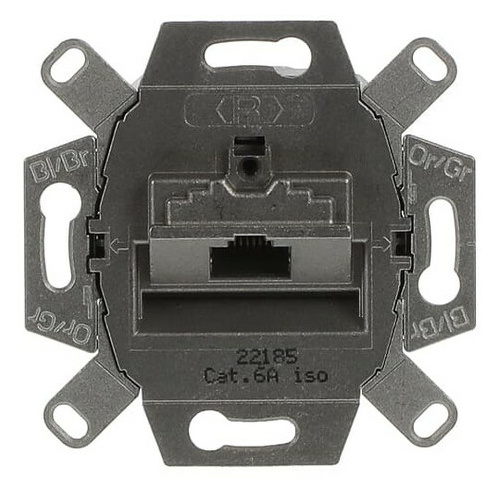 Busch-Jaeger UAE-Anschlussdose, RJ45, Cat. 6a iso, geschirmt 0218/11-101 von Busch-Jaeger