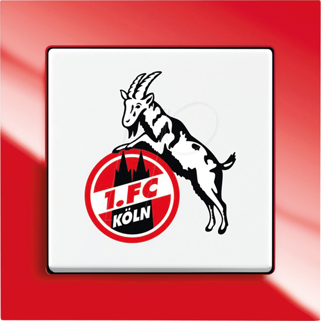 EL BJ 1.FC KOELN - Fanschalter 1. FC Köln - Aus- und Wechselschaltung von Busch-Jaeger