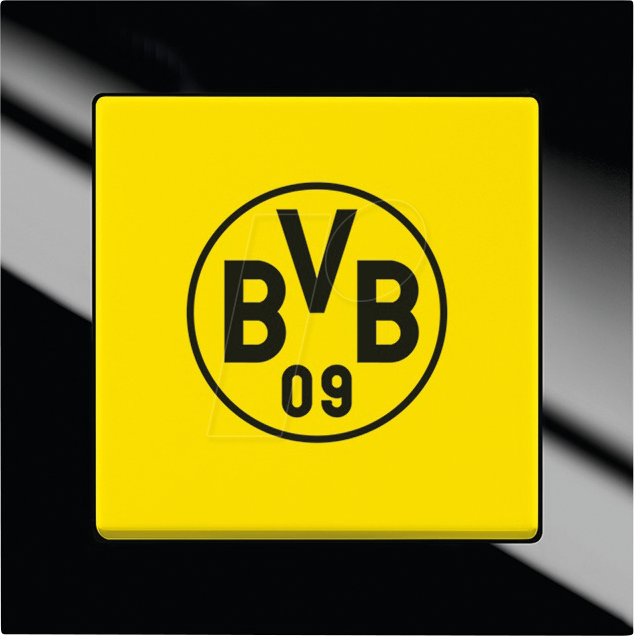 EL BJ BVB 09 - Fanschalter Borussia Dortmund - Aus- und Wechselschaltung von Busch-Jaeger