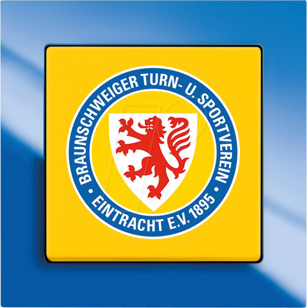 EL BJ EINTR. BRA - Fanschalter Eintracht Braunschweig - Aus- und Wechselschaltung von Busch-Jaeger