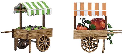 Busch 1826 H0 Marktkarren Kürbis & Salat Bausatz von Busch