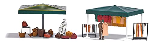 Busch - Marktstande Kleidung USW. H0 (7/22) *bu1825 von Busch