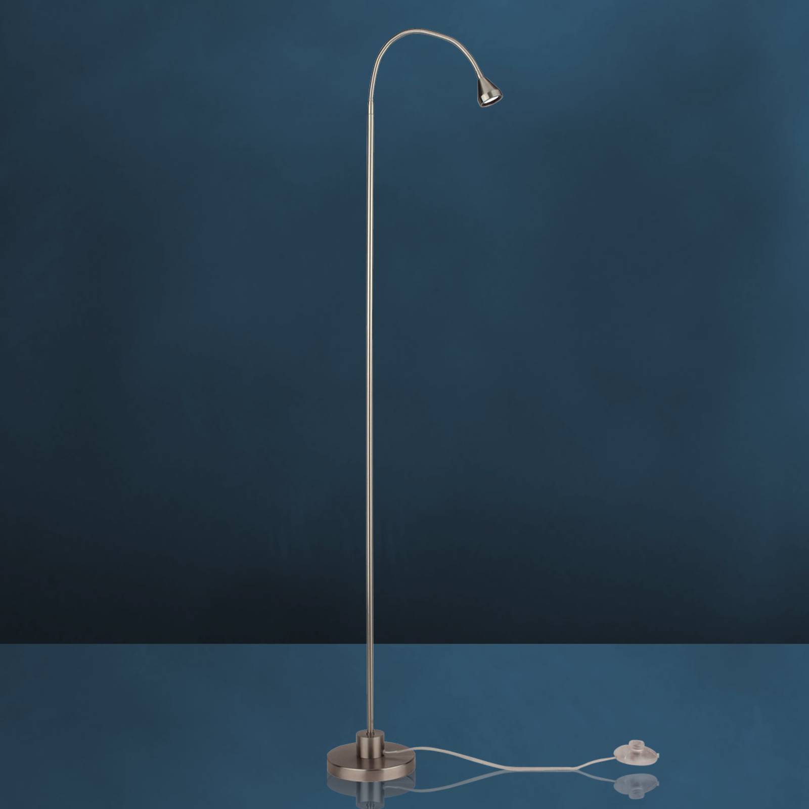 LED-Stehleuchte Mini, flexibler Arm, nickel, 3.000K LED-Stehleuchte Mini, flexibler Arm, nickel, 3.000K von Busch
