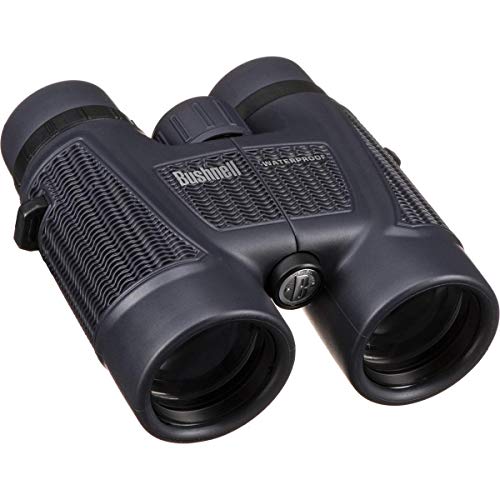 Bushnell 158042 H2O Fernglas (8x42 mm, Inkl. Tasche und Trageriemen, Wasserdicht und vielseitig einsetzbar, Rutschfestes gummiarmiertes Gehäuse, Dachkant-Prismen, Aus hochwertigem BaK-4 Prismenglas) von Bushnell